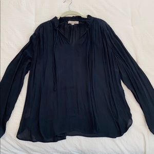 LOFT | Navy Blouse